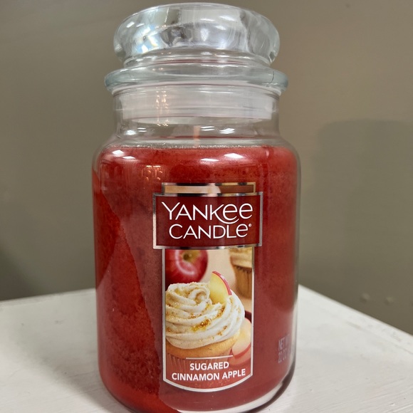 Yankee Candle Sugared Cinnamon Apple Large Jar Candle 22 oz